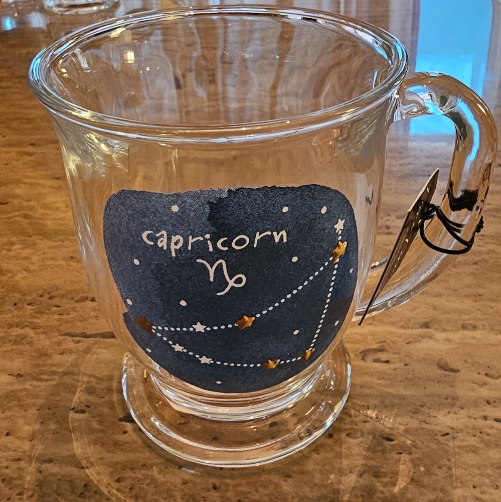 Zodiac glass mug